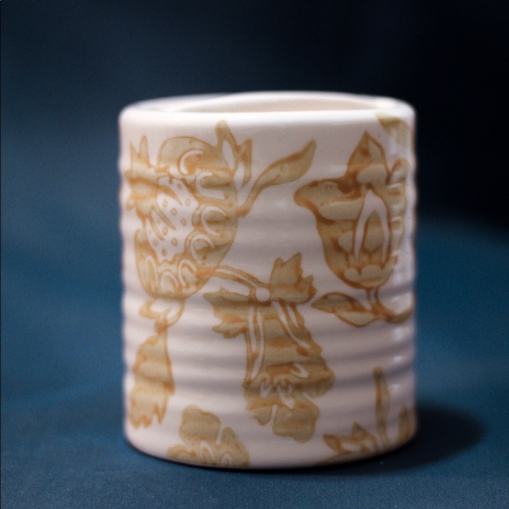 Threshold Floral Pattern Ceramic Toothbrush Holder